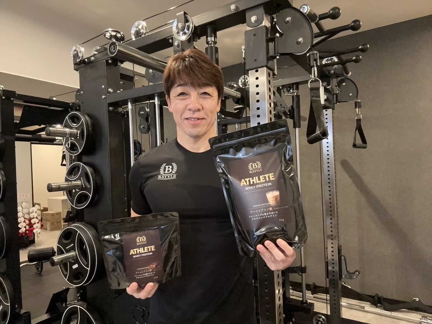 B.STYLE オーナー下平隆宏と ATHLETE プロテイン